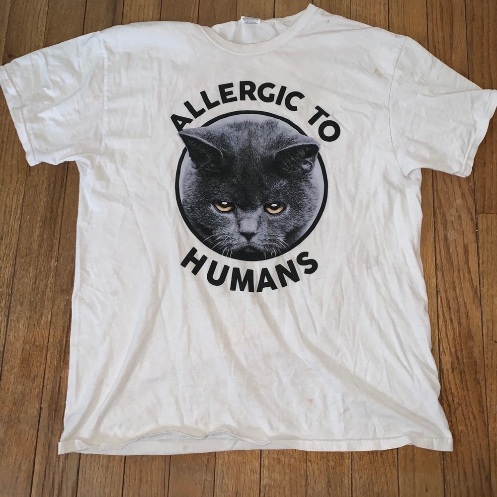 "Allergic to Humans" Cat Shirt